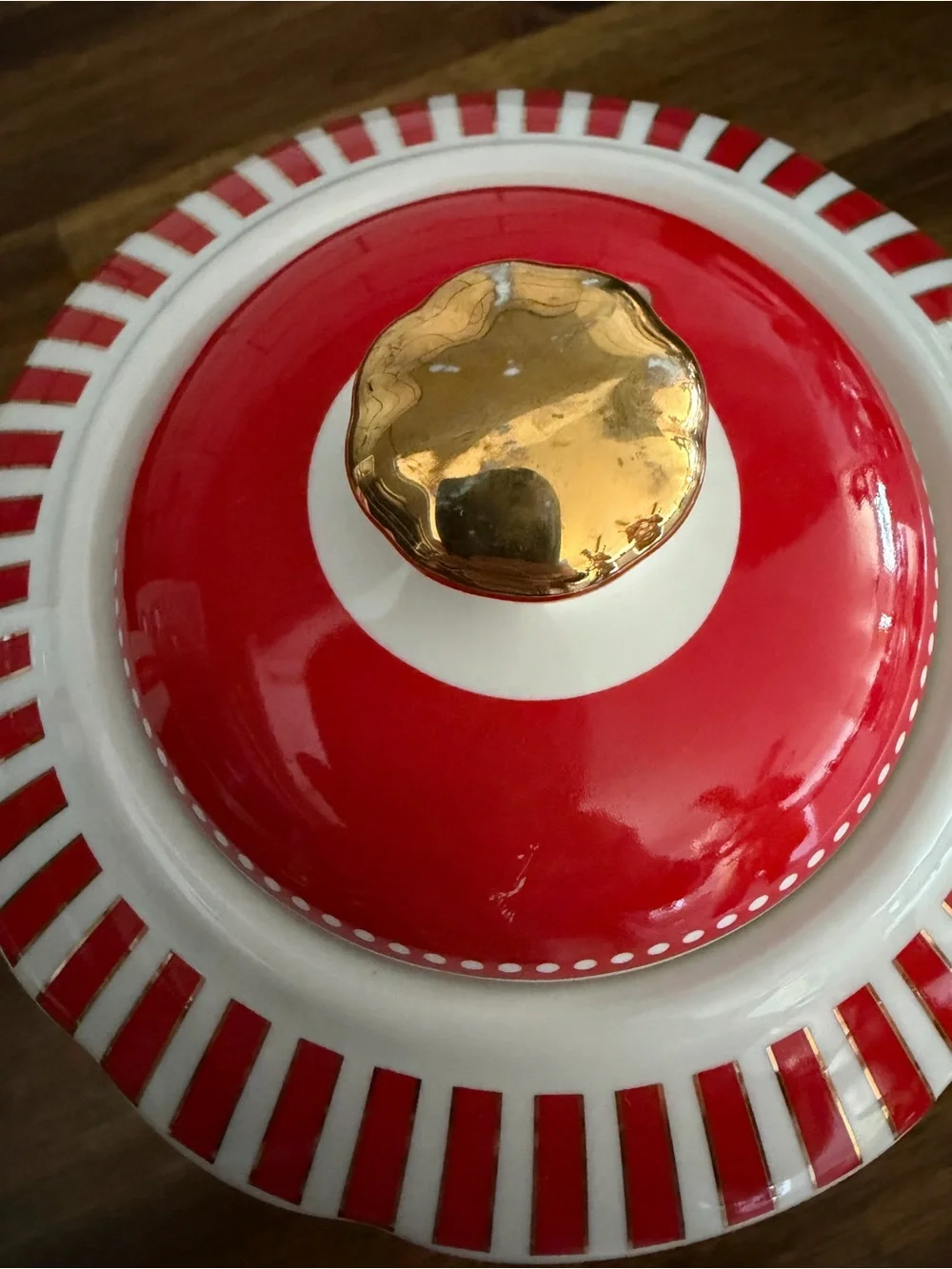 Porcelain Polka Dots Teapot